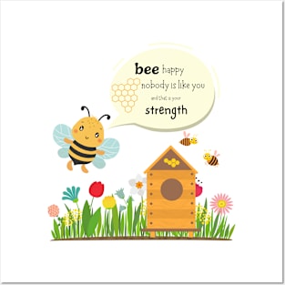 Bee Happy! Posters and Art